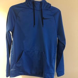 Nike Dri fit royal blue hoodie